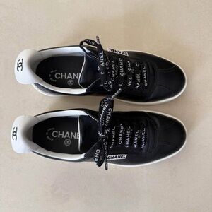 Chanel Black and White Sneakers